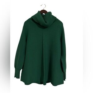 Cyrus Womens Ribbed Pullover Sweater | Green | Size 1x